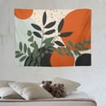 thumbnail image 4 of ONETECH Boho Mid Century Tapestry for Bedroom Aesthetic Abstract Minimalist Green Leaf Tapestry Modern Geometric Vintage Terracotta Sun Tapestries Wall Art for Kids Living Room Hippie Decor, 4 of 7