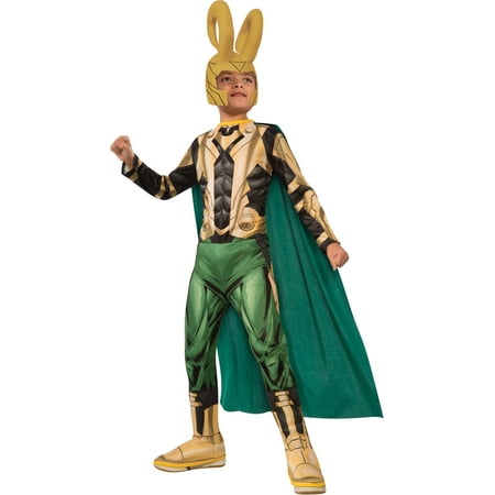 Kid's Boys Loki Marvel Avengers Costume With Cape And