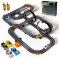 thumbnail image 1 of Slot Car Race Track Set Electric or Battery Powered Racing Car Track for Kids Boys, with 4 High-Speed Cars and 2 Hand Controllers,Dual Racing Game Toys for Children Age 6 7 8, 1 of 8