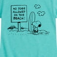 thumbnail image 3 of Peanuts - No Dogs Allowed - Toddler And Youth Girls Short Sleeve Graphic T-Shirt, 3 of 6