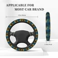 thumbnail image 4 of Bingfone Sunflower Castle Starry Sky Steering Wheel Cover - Universal 15 Inches Car Steering Wheel Covers Grip Auto Internal Accessories, 4 of 6