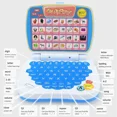 thumbnail image 3 of Juguete portátil pequeño para aprender inglés para niños y niñas. Computadora para aprender el alfabeto, los números, las palabras, la ortografía, las matemáticas y la música., 3 of 6