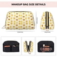 thumbnail image 5 of Gaeub Cute Yellow Duck Printed Travel Cosmetic Bag,Makeup Bag, Large Capacity Toiletry Bag for Women, Portable Pouch Make Up Organizer with Zipper and Divider, 5 of 8