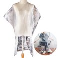 thumbnail image 1 of Coofit Cape de Coupe de Cheveux Transparente Imperméable Jetable Cape de Barbier Cape de Coiffure, 1 of 6