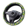 thumbnail image 4 of Haiem Lemons on Striped Print Steering Wheel Cover 15 Inches for Women Men, Neoprene Anti-Slip Steering Wheel Grip Wrap Car Accessories Protective Case Cover for Vehicle Truck SUV, 4 of 8