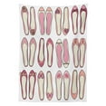 thumbnail image 3 of Ambesonne Retro Tablecloth Rectangular Table Cover, Ballerina Ballet Shoes, 60"x90", Beige Pink, 3 of 4