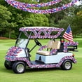 thumbnail image 6 of 4th of July Decorations - 1 Pcs 5FT Foil Fringe Garland Tinsel Steamers, Red White and Blue Star Metallic Streamers for Patriotic Party, Parade Floats, Memorial Day, Independence Day,BA, 6 of 9