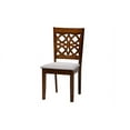 thumbnail image 3 of Baxton Studio Abigail Modern Grey Fabric and Walnut Brown Finished Wood 5-Piece Dining Set, 3 of 7