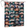 thumbnail image 2 of Cortina de ducha My Hero Academia con diseño de dibujos animados, con 12 ganchos, impermeable, lavable, de poliéster, para decoración del baño, 60 x 72 pulgadas, de hierro, 2 of 8