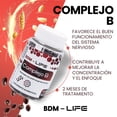 thumbnail image 4 of DUO PACK CÁPSULAS DE COMPLEJO B 60 CAPS C/U BDM-LAB BDM-LAB 2 frascos con 60 caps, 4 of 7