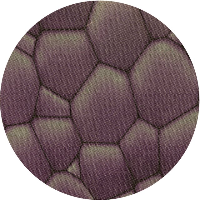 Ahgly Company Tapis Rond Lavable en Machine Intérieur Transitionnel Violet Puce, 7 Pieds Rond