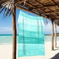 thumbnail image 2 of GZHJMY Teal Turquoise Green Wood Beach Towel Microfiber, 31"x 71" Large Quick Dry Travel Towel Beach Blanket for Women Men Travel Swim Camping Holiday, 2 of 3