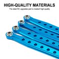 thumbnail image 2 of QualitChoice RCGOFOLLOW 4x Aluminum Alloy Wheelbase Steering Link Rod Set For 1/10 Rc Steering Link Rod Set Gen7 RC Car Part Silver, 2 of 6