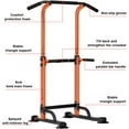 thumbnail image 4 of SogesHome Power Tower Pull Up Bar and Dip Station Adjustable Height Dip Stand Multi-Functional Strength Training Fitness Workout Station, 4 of 14