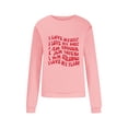 thumbnail image 2 of 2023 Chandail en Molleton de Mode pour Femmes 50 % de Rabais Liquidation Mode Automne Hiver Imprimé Lettre Décontracté Sport Col Rond Survêtements Manches Longues, 2 of 5