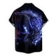 thumbnail image 5 of Hombres Casual Botones Playa Sin posicionamiento Estampado Turndown Camisa de manga corta Blusa Pompotops  oipoqjl46262, 5 of 5