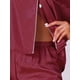 thumbnail image 5 of Pijamas de satén para mujer INSPIRE CHIC, juego de 2 piezas con blusa de manga corta y pantalones cortos, XL rojo, 5 of 6