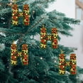 thumbnail image 3 of Adornos navideños personalizados para el árbol | Colgantes con monograma de 26 letras y diseño de gorro de Papá Noel, 3 of 5