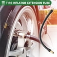 thumbnail image 3 of Unique Bargains 1pc 12.60" Tire Inflator Extension Tube 0.305inx32TPI Rubber Gold Tone Connector for Car Motorcycle Bike, 3 of 6