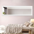 thumbnail image 4 of Floor Mirror Wall Mounted Leaning Hanging Rectangle White 51"x16", 4 of 9