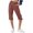 Wine, variant on biudgviw Capri Pants for Women High Waisted Cropped Pants Cuffed Hem Solid Color Straight Leg Summer Linen Pants with Pockets