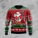 thumbnail image 4 of Suéter feo de punto divertido de Navidad de algodón con diseño de Papá Noel para mascotas, jersey informal vintage de invierno estilo Harajuku, jersey retro de manga larga con impresión 3D, 4 of 5
