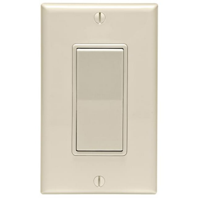 Leviton Mfg C26-05672-02T Light Almond 15 Amp Illuminated Rocker Switch With Dec