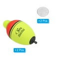 thumbnail image 3 of 2.8oz Lighted Fishing Slip Bobbers EVA Light Up Fishing Float with Battery, Yellow, 22 Pack, 3 of 5