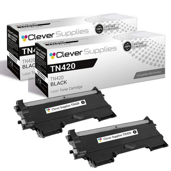CS Compatible Toner Cartridge Replacement for Brother TN420 TN-420 2 Black HL-2275 2275DW 2280DW MFC-7240 7360N 7365 7365DN 7460DN 7860 7860DW FAX-2845 Intellifax 2840 2940