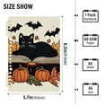 thumbnail image 2 of FORMRS 1-Subject Spiral Notebook 8" x 5" College Ruled 60 Refillable Sheet A5 Hard Cover, 2 Pack, Cute Halloween Cat, 2 of 7