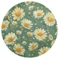 thumbnail image 3 of Ryvnso Daisy Flowers Round Plate Mats Dining Table Placemat Set of 6 for Holiday Decoration, 3 of 7