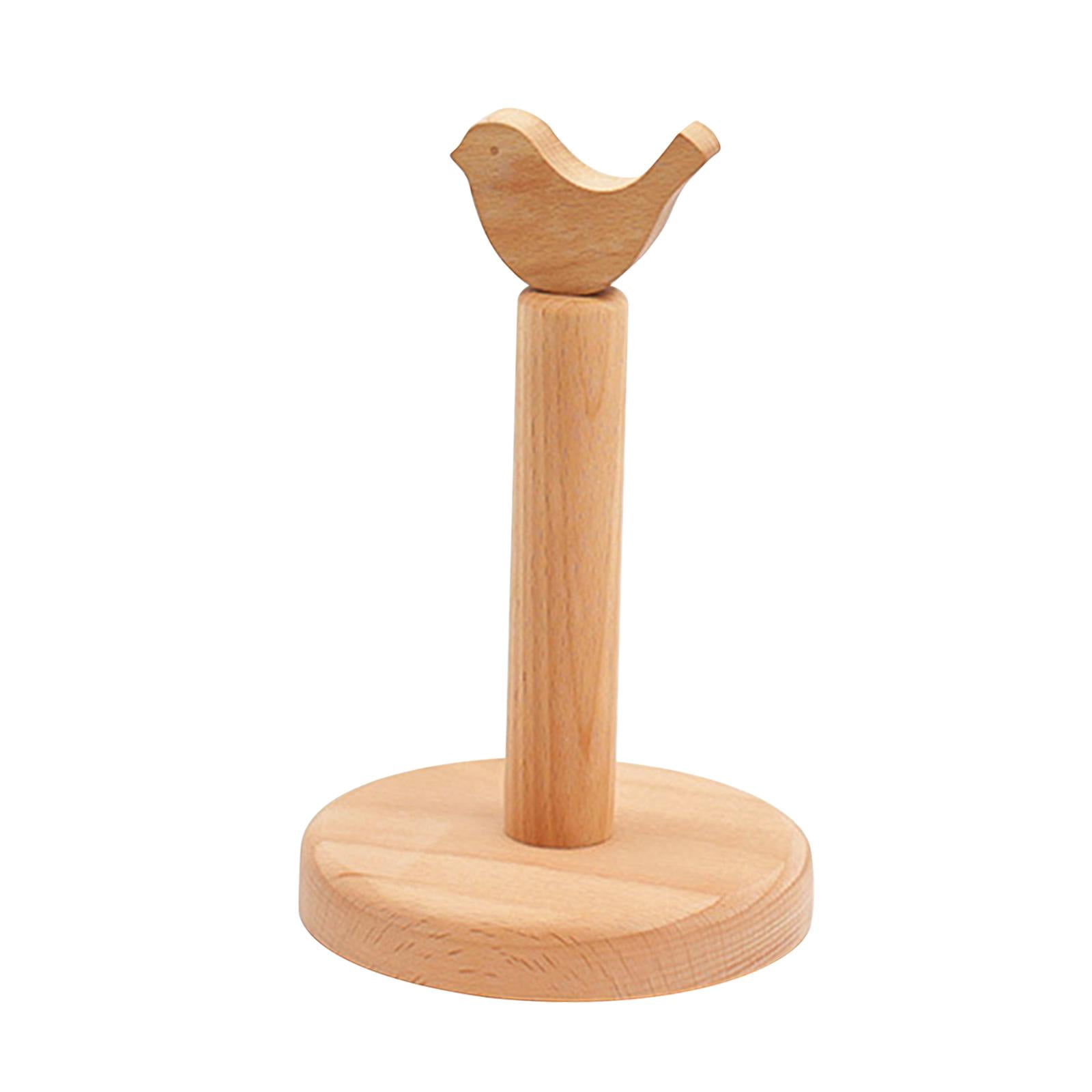 TISHITA Paper Towel Holder ,Tissue Holder, Roll Stand Organizer ,Standing Paper Towel Dispenser, Paper Towels Stand for Toilet Pantry bird pattern