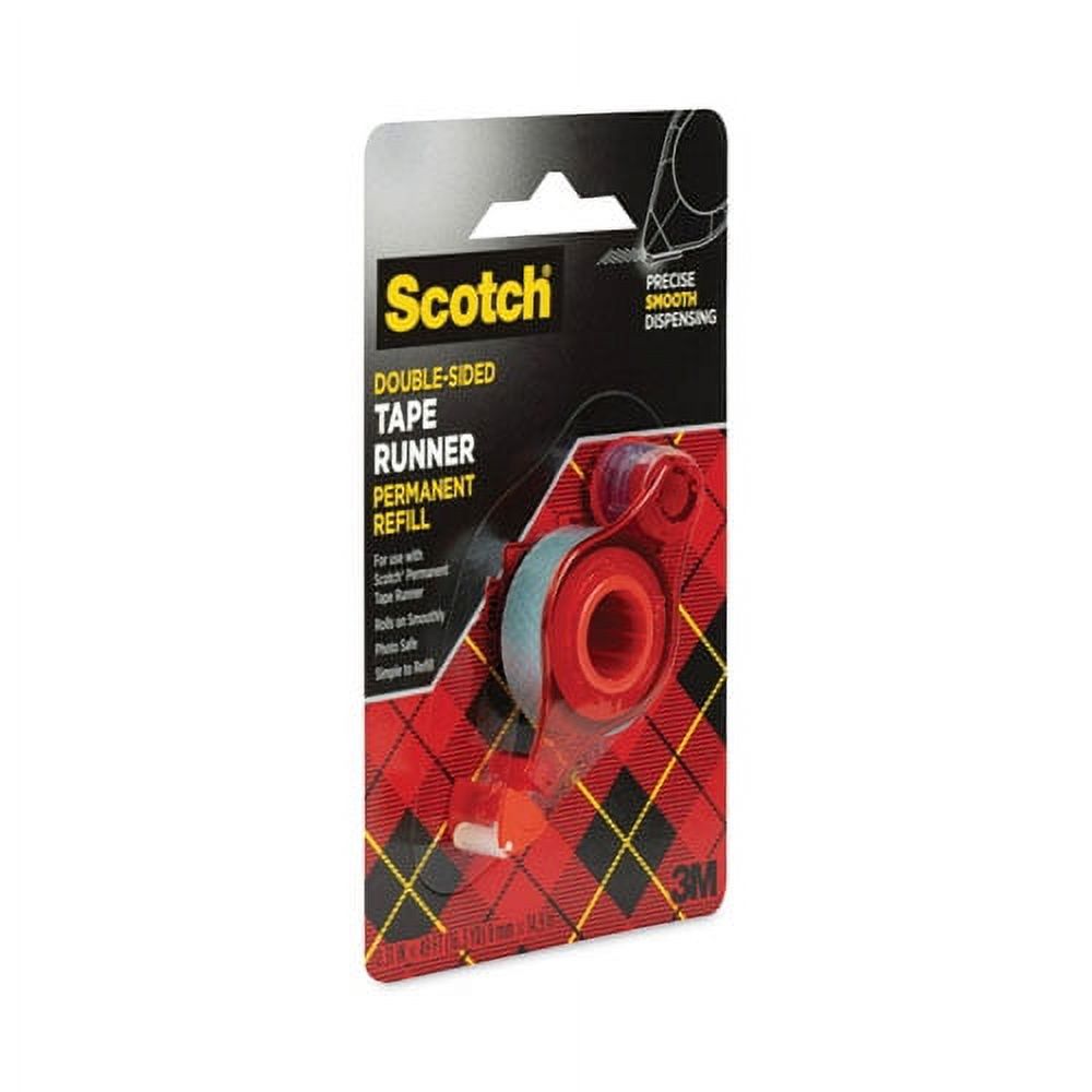"Refill for the Redesigned Scotch 6055 Tape Runner Dispenser, 0.31"" x 49 ft, Dries Clear | Bundle of 2 Each"