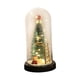 thumbnail image 4 of Mini árbol de Navidad decorativo con cubierta de cristal, adorno de mesa ligero, 11 x 22 cm, portátil Estilo A, 4 of 9
