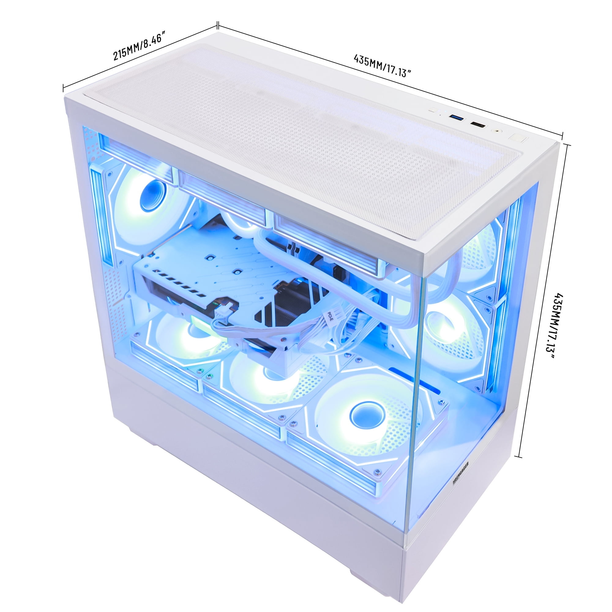 Hoengager Sunshine RTX 5070 12GB Gaming PC Desktop Intel Core i5-12600KF 32GB DDR5 RAM 1TB PCIe and 1TB SATA SSD Windows 11 -RGB Prebuilt Computer