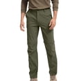 thumbnail image 4 of Men's-Hiking-Pants Convertible Quick-Dry Water-Resistant Lightweight Zip-Off Outdoor with 5 Deep Pockets Green L, 4 of 7