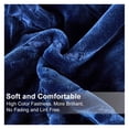 thumbnail image 3 of JML Fleece Blanket King Size, Heavy Korean Mink, 85 X 95 Inches, 9 Lbs, Soft and Warm, Thick Raschel Printed Mink for Autumn, Winter, Bed, Home, Gifts (Navy), 3 of 7