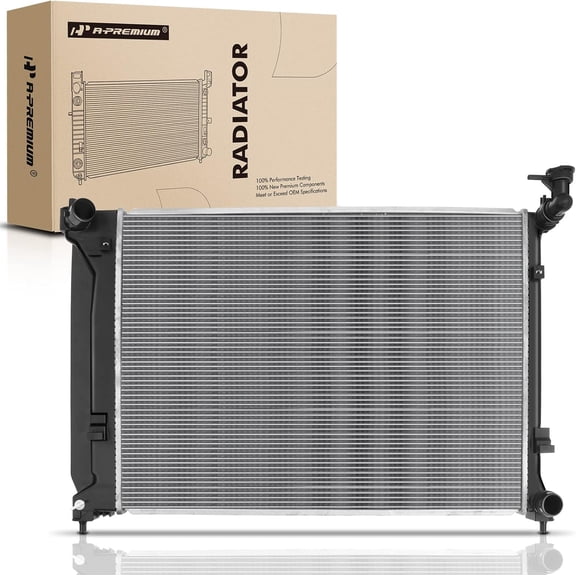 A-Premium Engine Coolant Radiator Assembly Compatible with Hyundai Sonata 2015 2016 2017 2018 2019, Manual Transmission, Replace# 25310C2000, HY3010194