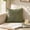 Green,F, variant on SHJHENG Embroidered Leaf Pattern Throw Pillow Cover – Green Botanical Cushion Case with Hidden Zipper, Modern Farmhouse Decorative Pillow for Sofa, Bed, and Outdoor Patio