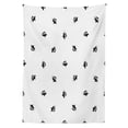 thumbnail image 3 of Ambesonne Fish Tablecloth Rectangular Table Cover, Underwater Tropical Animals, 52"x70", Black and White, 3 of 4