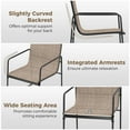 thumbnail image 6 of Costway 2 PCS Outdoor Dining Chairs Patio Furniture Chair with Breathable Seat & Backrest, 6 of 8