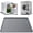 Gray, variant on Mini Fridge Silicone Mat with 4 Base Raisers 19.2"x19.2"x0.6" Mini Fridge Drip Tray Leak-Resistant Under Refrigerator Mat