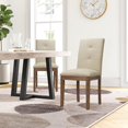 thumbnail image 3 of Homycasa Solid Wood Tufted Parsons Dining Chair (Set of 2), 3 of 5