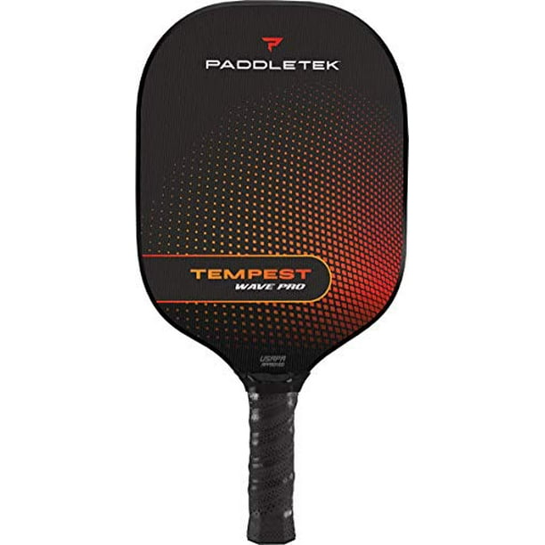Paddletek Tempest Wave Pro Pickleball Paddle | Thin Grip | Wildfire (Red)