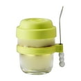 thumbnail image 2 of Tasse Portable pour Céréales de Déjeuner avec Fente pour Cuillère Intégrée, Contenant à Gruau en Verre Réutilisable, Pot de Rangement pour Réfrigérateur pour Gruau du Lendemain et Préparation de Repas sur le Pouce, Bol de Rangement pour Grains Étanche, 2 of 9