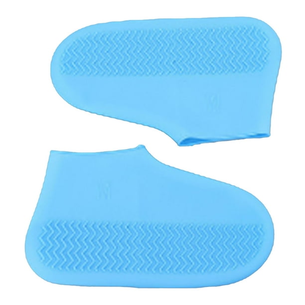 Protectores De Zapatos Unisex, Cubierta De Zapato Impermeable De Silicona Segura Y Portátil Azul Portátil Para Viajar Para Niños