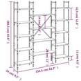 thumbnail image 2 of vidaXL Bookshelf Bookcase Storage Organizer Shelving Unit Engineered Wood, 2 of 10