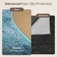 thumbnail image 5 of Moonlight20015 Area Rug 4x4ft non-slip Soft Fluffy Shaggy for Living Room Bedroom Décor Tye Dye Teal, 5 of 7