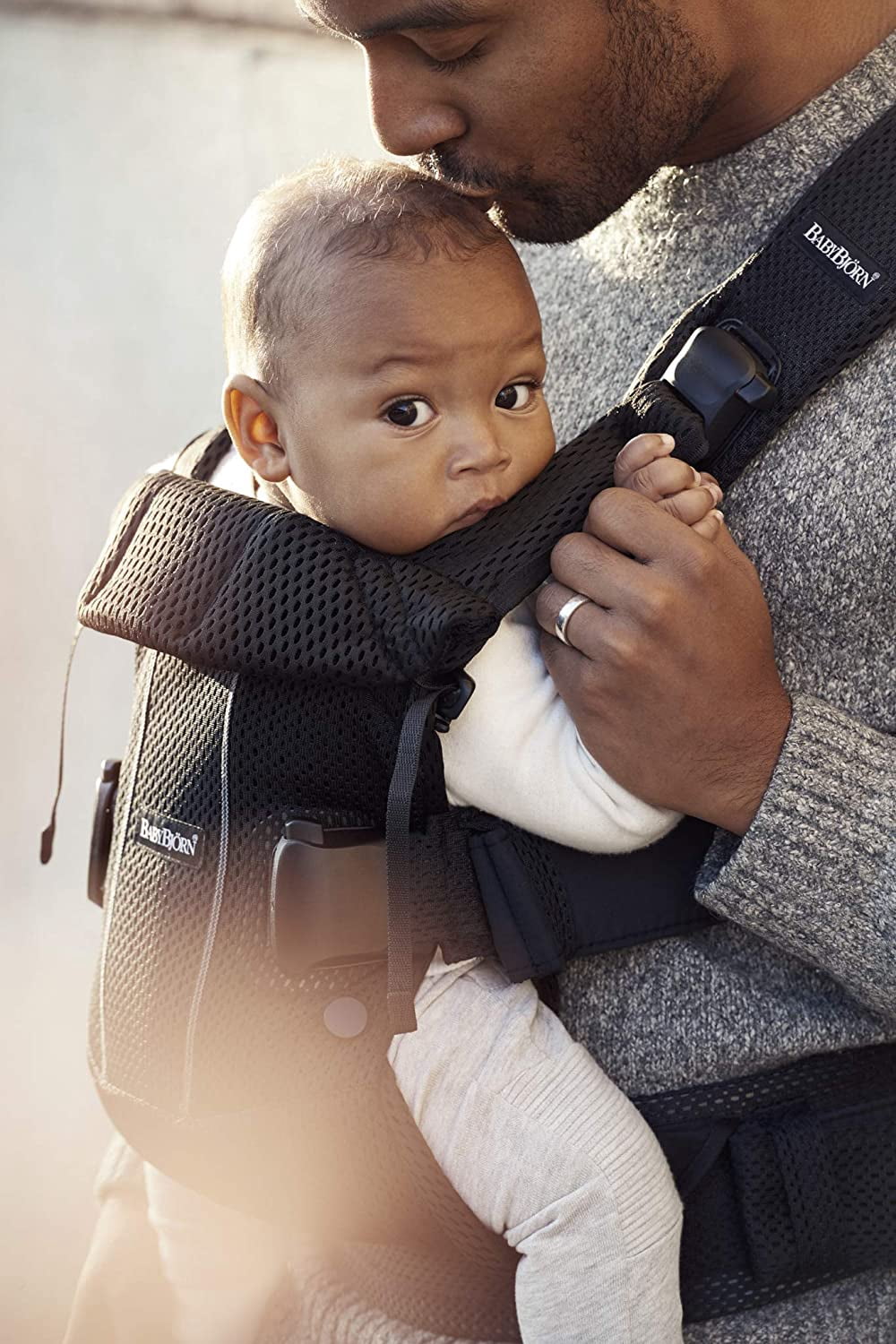 Ergonomic BabyBjorn Baby Carrier One Air, Wearable 3D Mesh for
