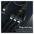 thumbnail image 4 of HDMI Switch 4K*2K Switcher Splitter 1080P 3in1 Out Hub HDMI-Compatible Cable HD 1080P Video Switcher, 4 of 6